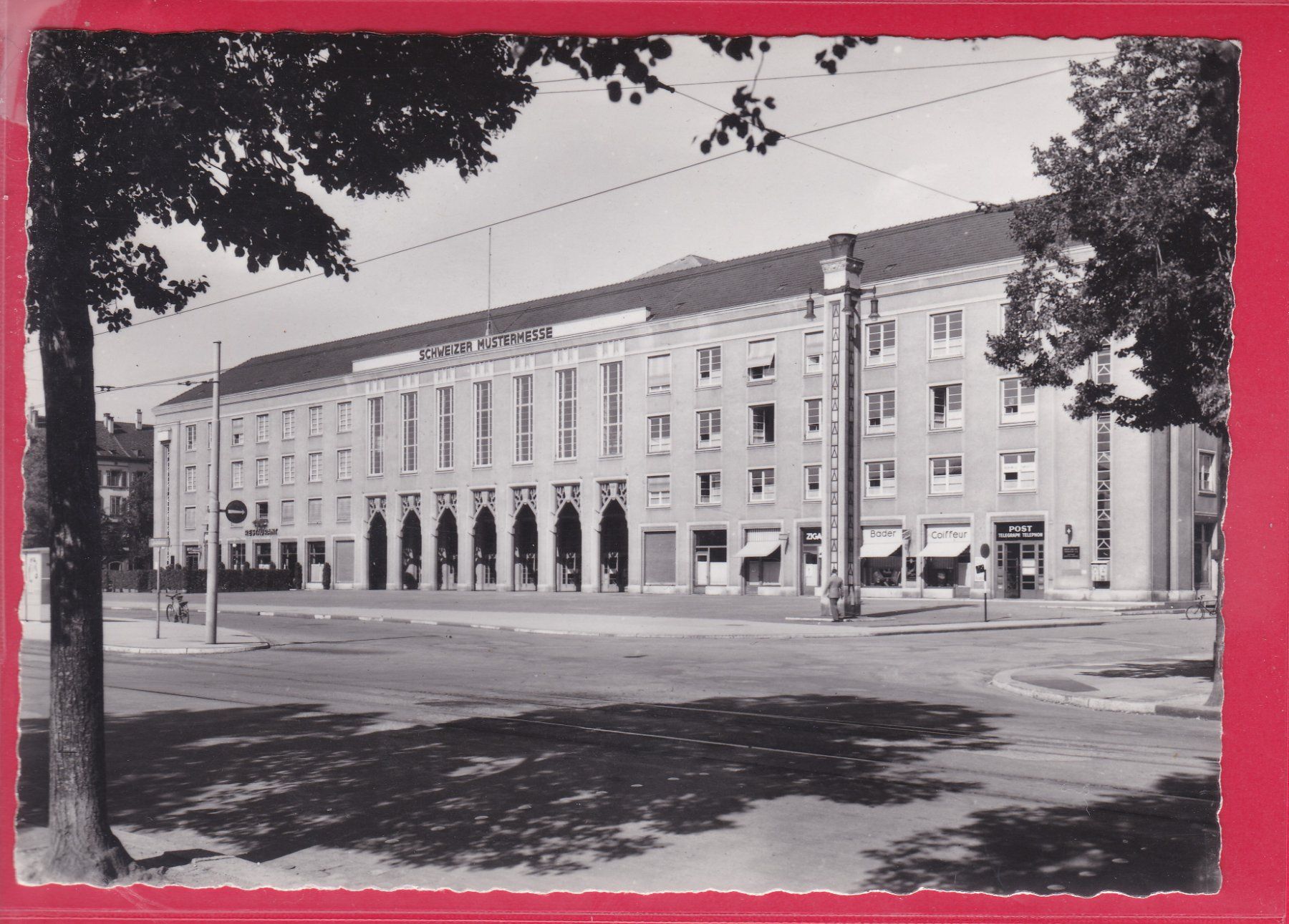 Cartoline postali: BASEL, MUSTERMESSE, 23.2.1953 – Usato da Oberrieden venduto da Gebirgsstelze