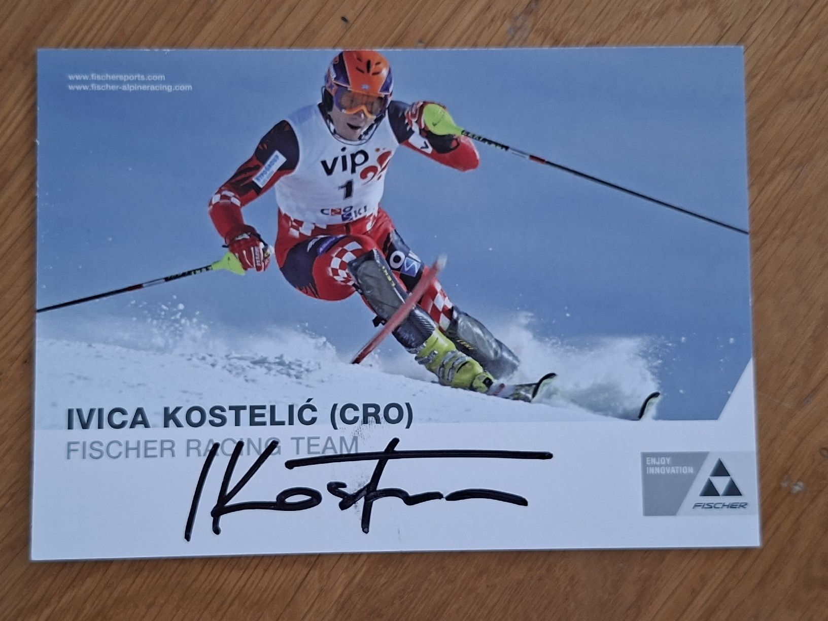 Autografi: Ivica Kostelic Autogrammkarte – Usato da Thun venduto da wuschu