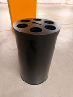Manutan Bechersammler (Schwarz, Metall) – Profi-Mülleimer