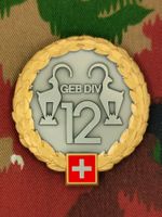 Béretemblem Gebirgsdivision 12 Goldkranz