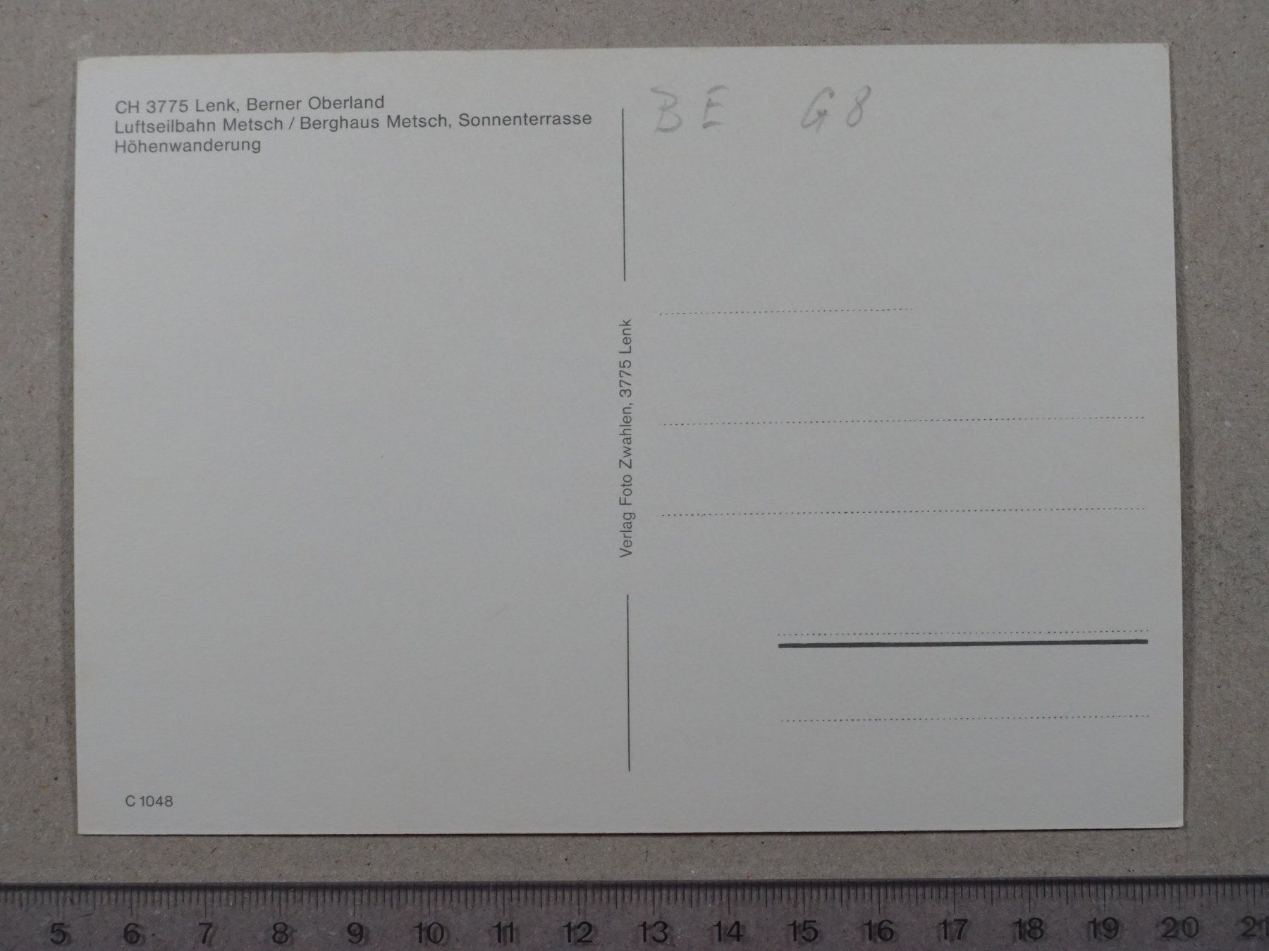 Ansichtskarten: Lenk, Metsch Bahnen, Luftseilbahn, Berghaus – Gebraucht aus Lenzburg von fh1 1