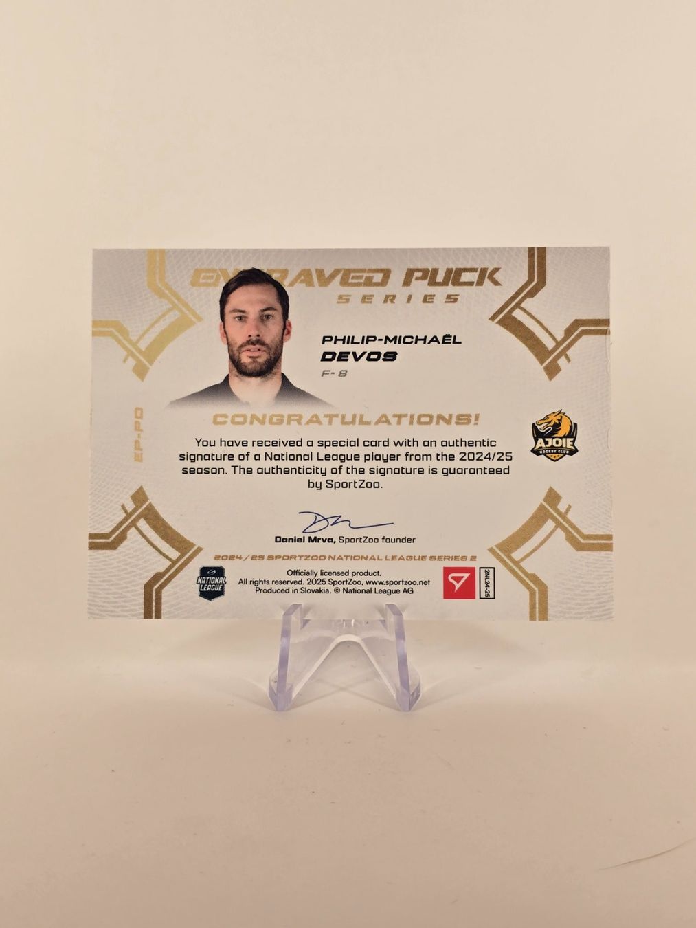 Sportzoo Cartes à collectionner: 💥 Engraved Puck // 16/20 // HC Ajoie // Devos 💥 – D'occasion à Beringen par Candrox__ 1