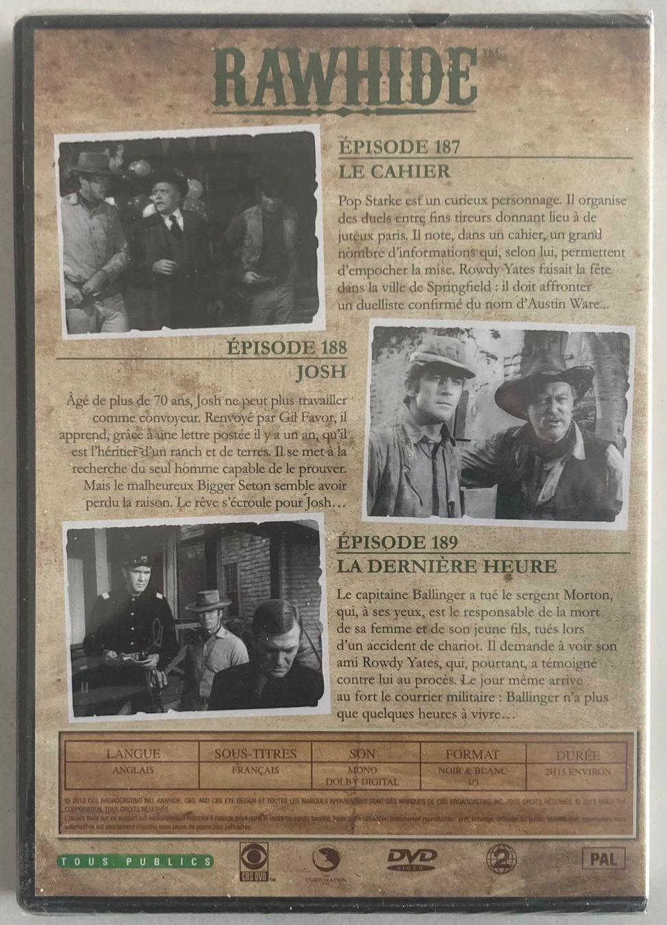 Tutti i DVDs: CLINT EASTWOOD - RAWHIDE N°63 – Usato da Poliez-Pittet venduto da Newtown-Records 4