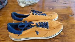 USPA Sneaker 44 senfgelb/orange