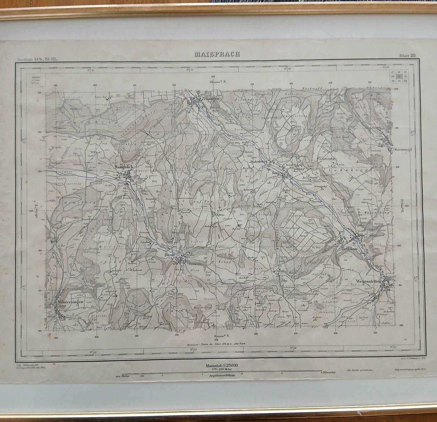 Cartes géographiques & atlas: Landkarte Maisprach – D'occasion à Sirnach par Rkressig 2