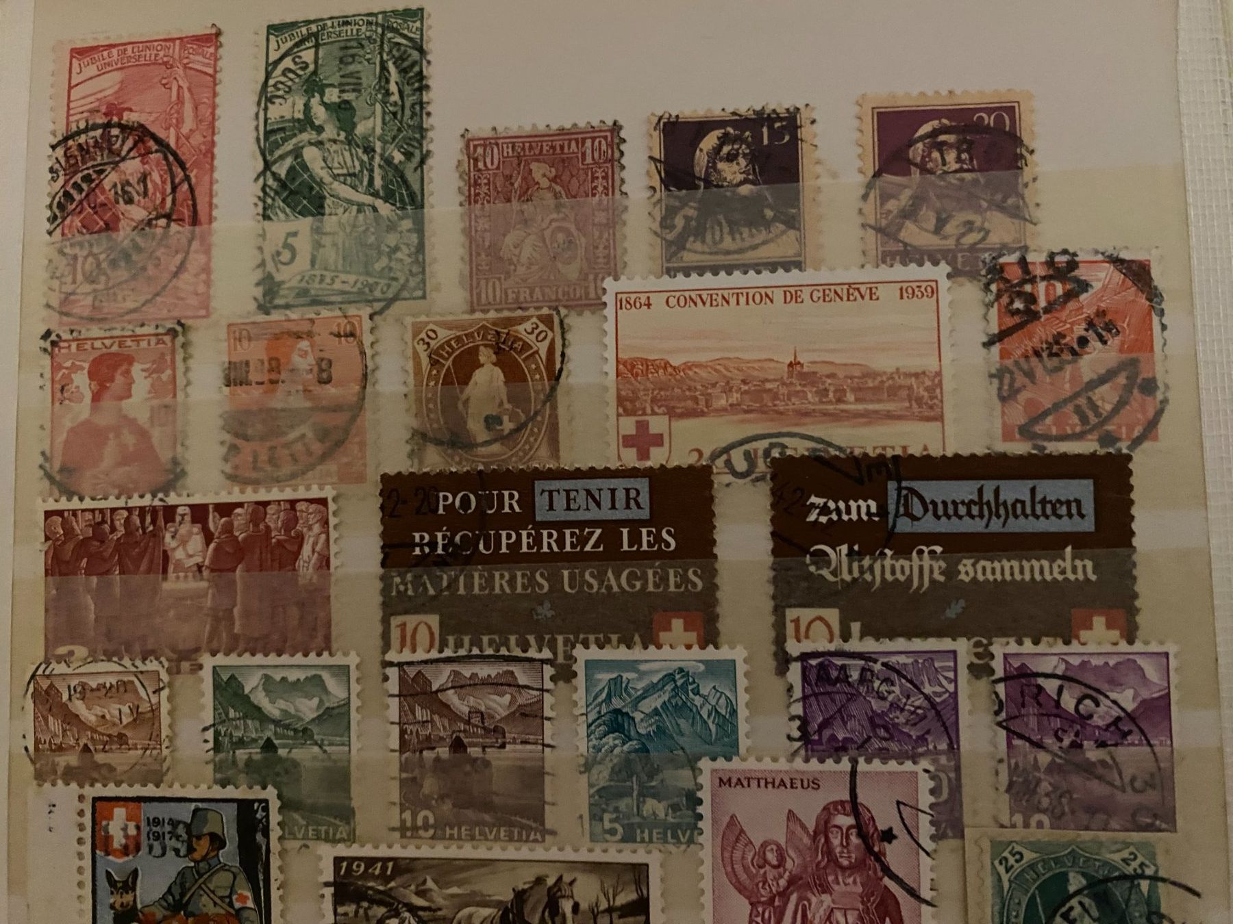 Tutti i francobolli: Alte Briefmarken Sammlung Schweiz .37Stuck – Usato da matten b. interlaken venduto da jfran17 1