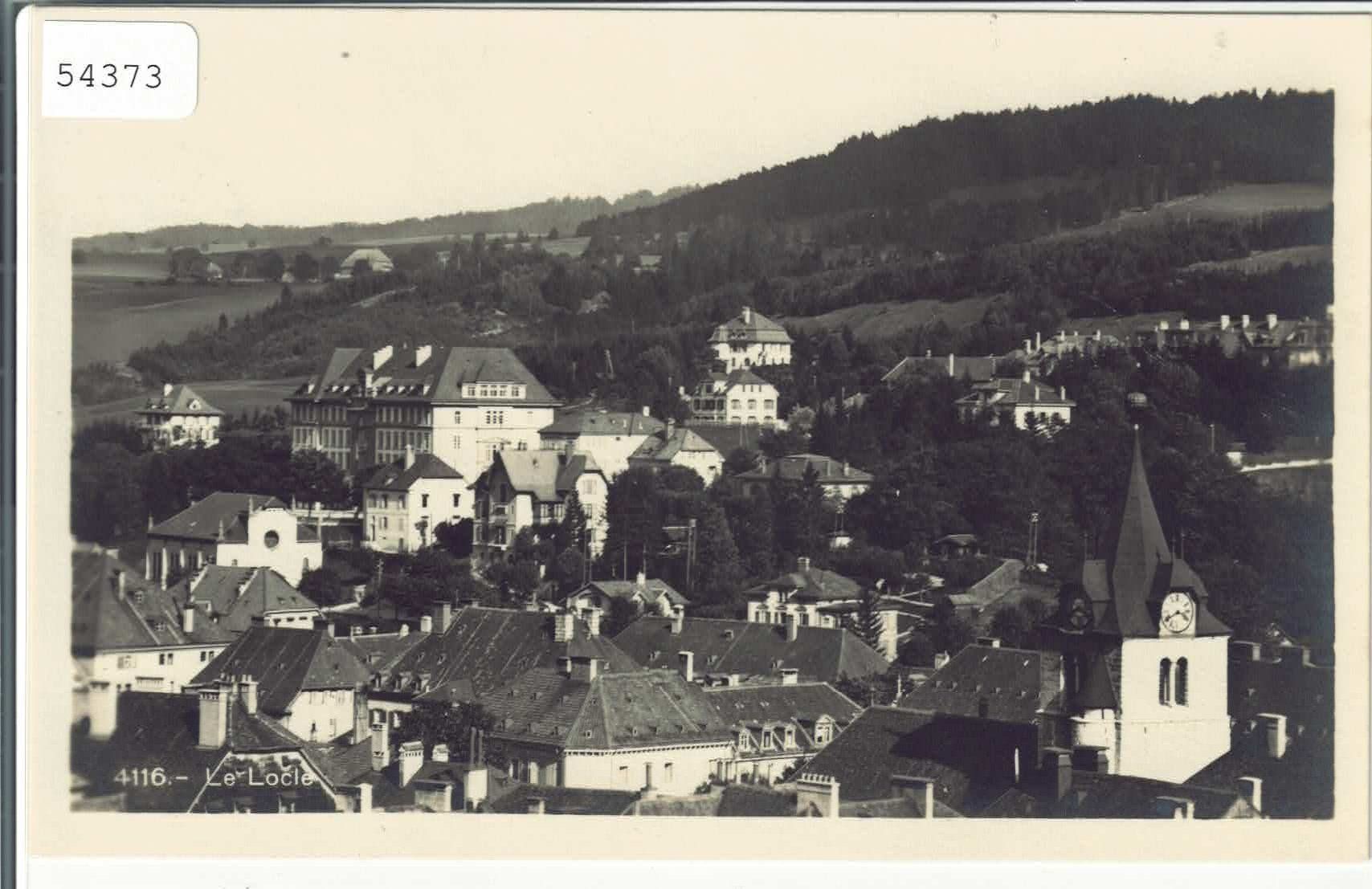 Cartoline postali: Le Locle - Vue generale – Usato da Ettingen venduto da Kartenplanet