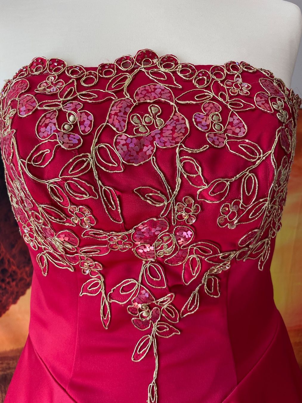 Robes: Ballkleid rot Schulterfrei Gr.36/38 – Neuf (Voir description) à Küssnacht am Rigi par Monimaus03 4