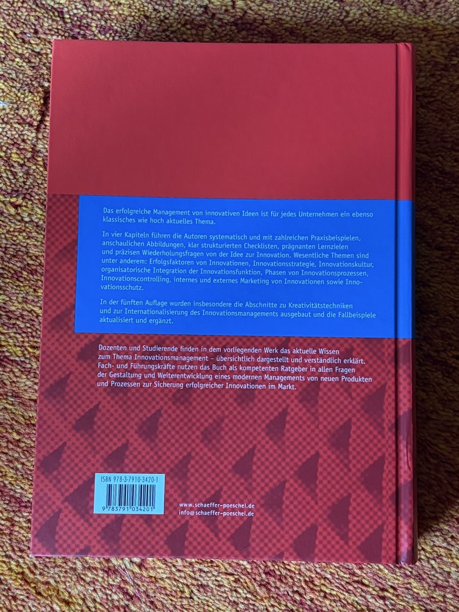 Libri: Buch Innovationsmanagement – Usato da Latterbach venduto da Bbutz98 1