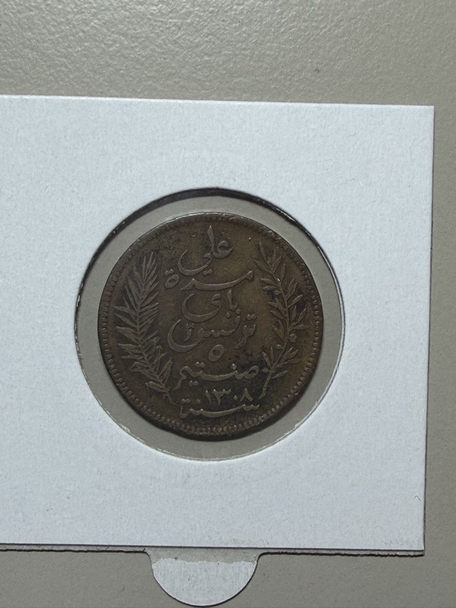 Toutes les monnaies: Tunisie - 5 centimes - 1891 – D'occasion à Payerne par Mike1682 1