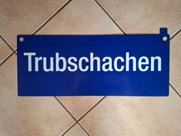 SBB CFF Blech Schild,  beidseitig bedruckt