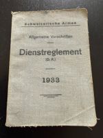 Schweizer Armee -Dienstreglement 1933 - Original Rarität