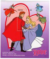 Block "Walt Disney. Dornröschen". Nevis