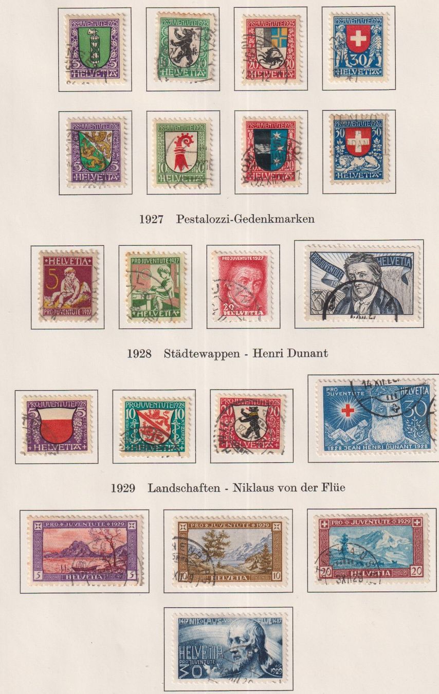 Tutti i francobolli: Pro Juventute 1913 - 1967, sehe Scan – Usato da Claro venduto da Chanty7 2