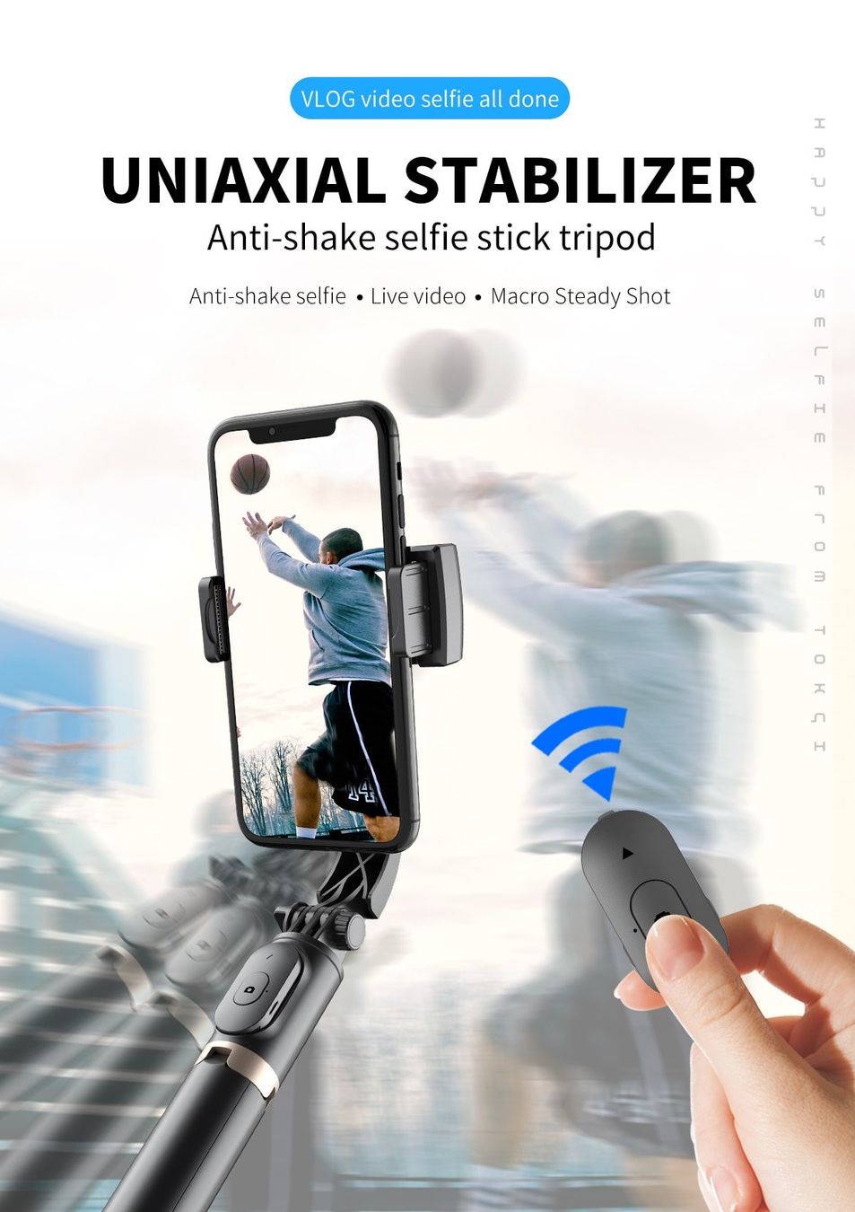 Halterungen: Stabilisator Bluetooth mit Stativ-Selfie-Stick – Neu und originalverpackt aus Unterägeri von RmOnline 2