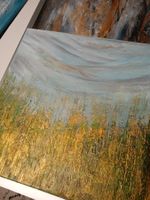 Originalgemälde, Abstrakte Landschaft, Leinwand 40x40 cm