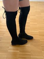 Schwarze Stiefel Gr. 37 – niedriger Absatz, 3× getragen