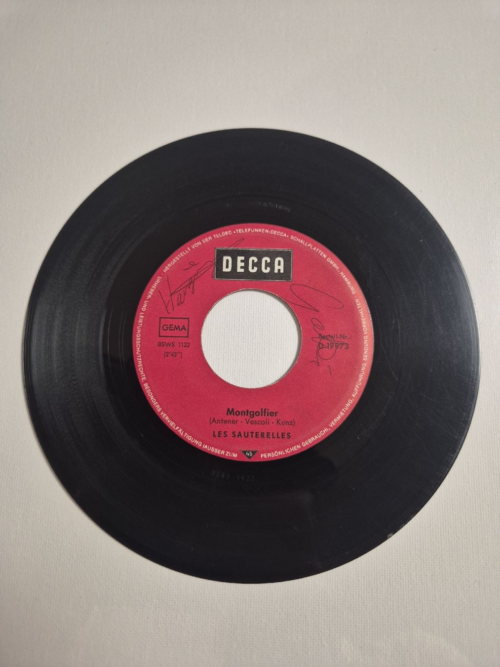 Schallplatten: Montgolfier Les Sauterelles -  Big Old Sun - Single 7 – Gebraucht aus Uster von newwave0 2