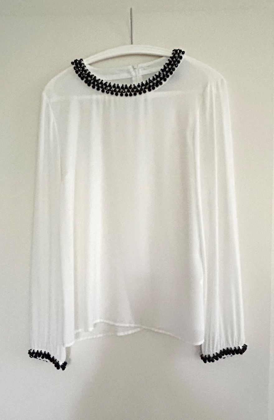 Hallhuber Camicette: Bluse Hallhuber mit Perlen – Nuovo (secondo la descrizione) da Turgi venduto da dewi2003