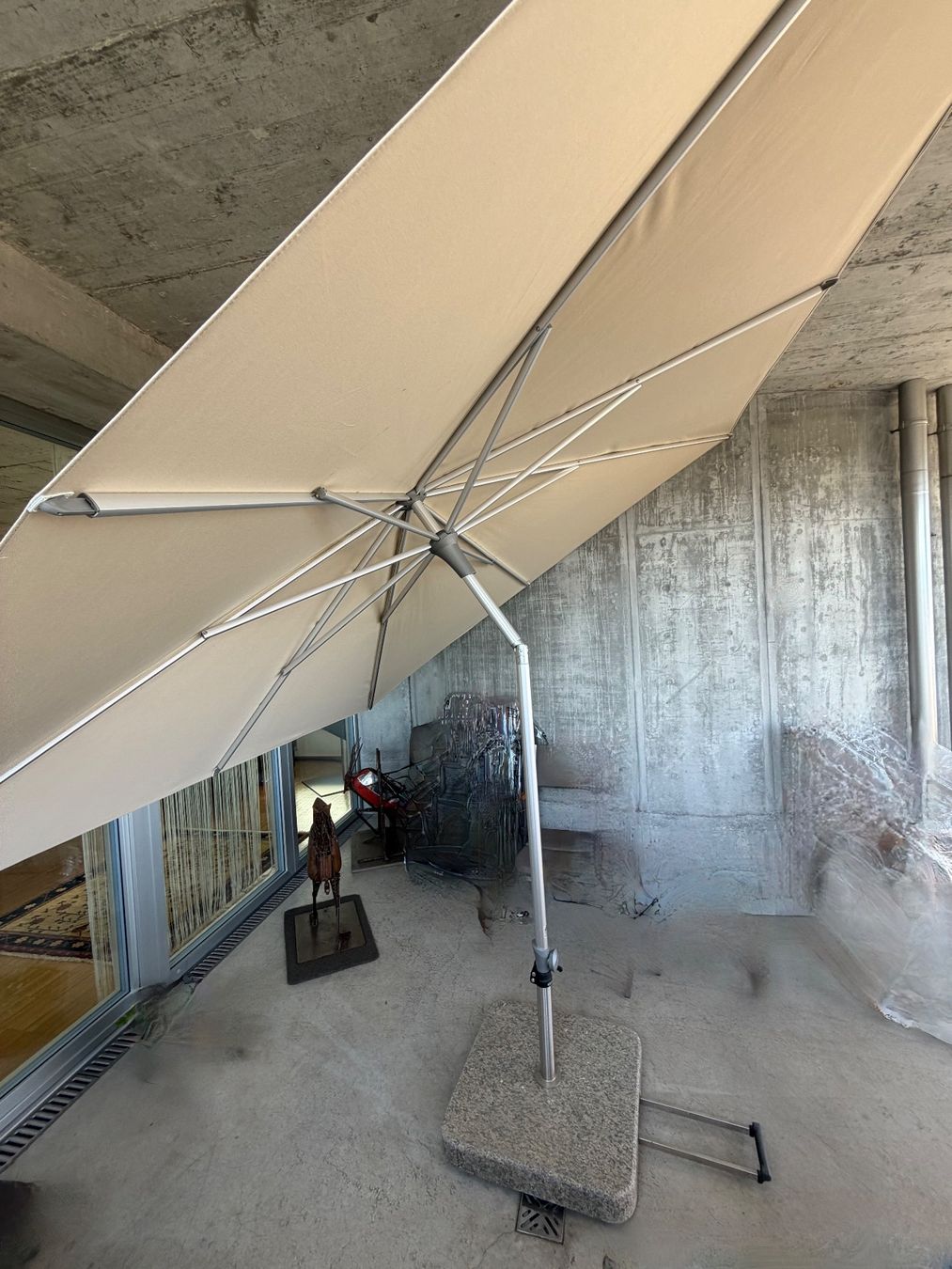 Glatz Sonnenschirme: Sonnenschirm Glatz Alu-Smart 240x240 – Gebraucht aus Uster von Schwyzli 1
