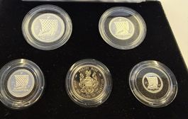 (514) Isle of Man, 1988 1,85 Unzen Platin, in Etui