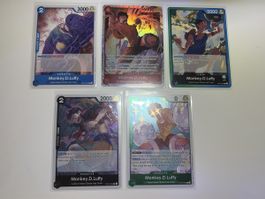 One Piece Monkey D. Luffy Karten Set Sammlung OP16