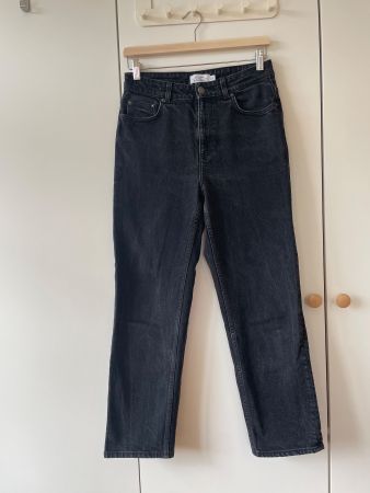 & Other Stories High-Waist Jeans – washed black, Gr. 28