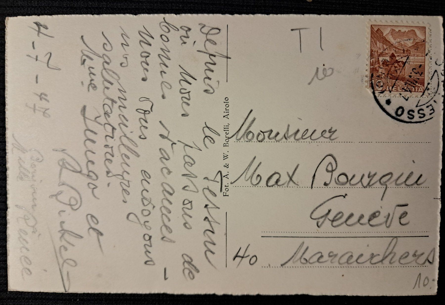 Cartoline postali: RODI-FIESSO 1947 – Usato da Ponto Valentino venduto da giorgia06 1