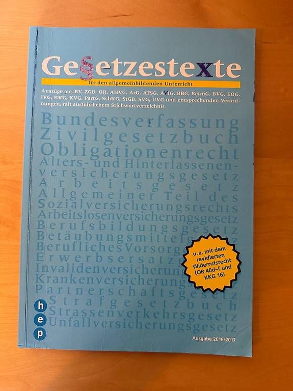 Livres: Gesetzestexte Buch – D'occasion à Richenthal par jas_b7y8