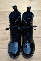 Dr. Martens Lackstiefel Schwarz