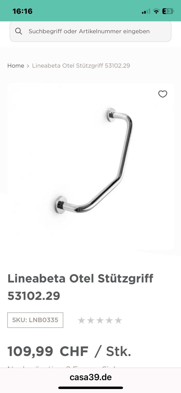 Wandhalterungen: Lineabeta Haltebügel, Stützgriff – Neu und originalverpackt aus Luterbach von ron_rd6h 3
