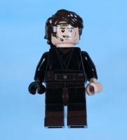 LEGO Minifigur Anakin Skywalker (Dark Brown Legs, Headset)