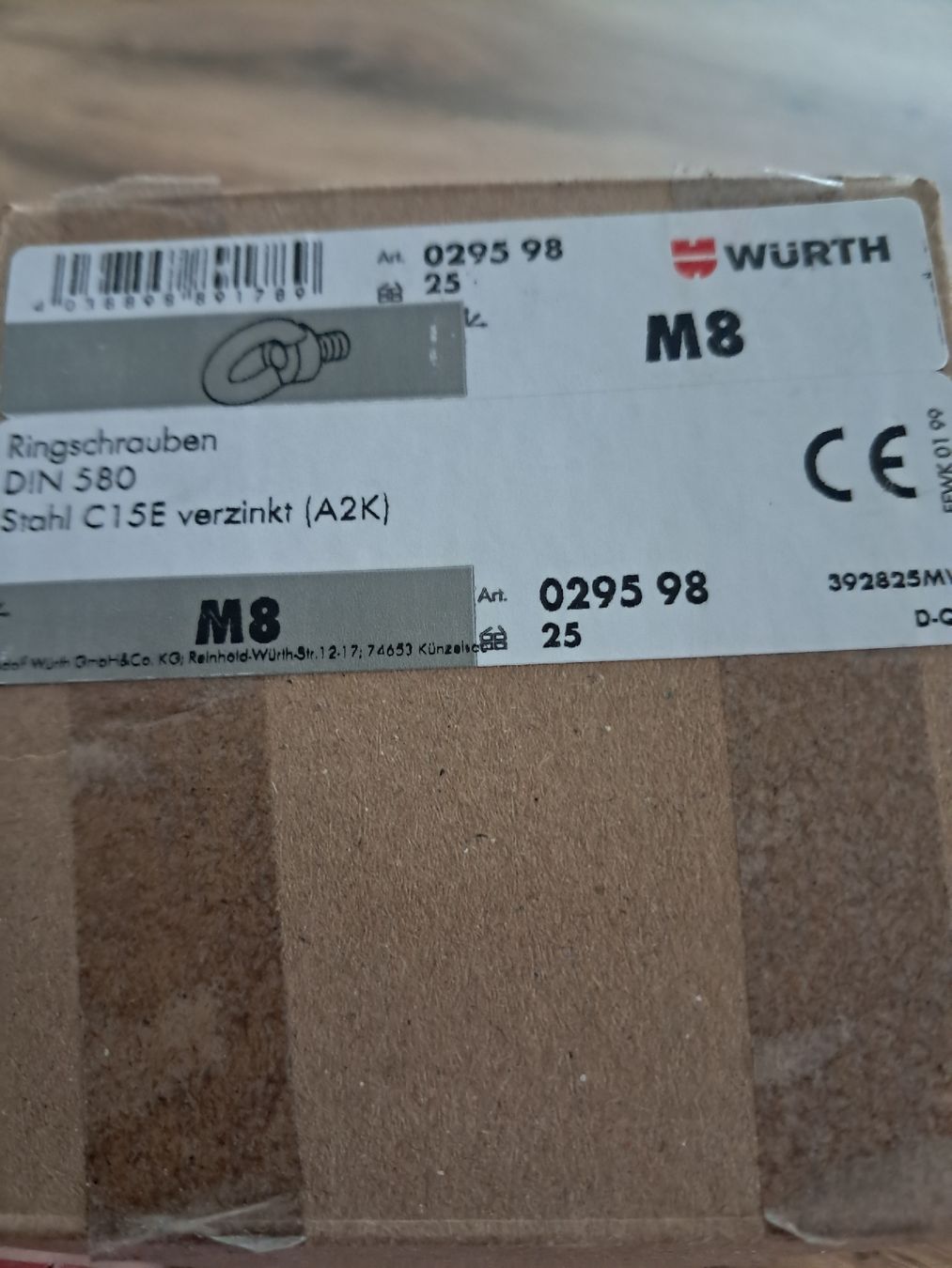 Würth Alle Werkzeuge: Ringschrauben m8 Würth 25stk – Neu (gemäss Beschreibung) aus Einsiedeln von Biberchrouser76 1