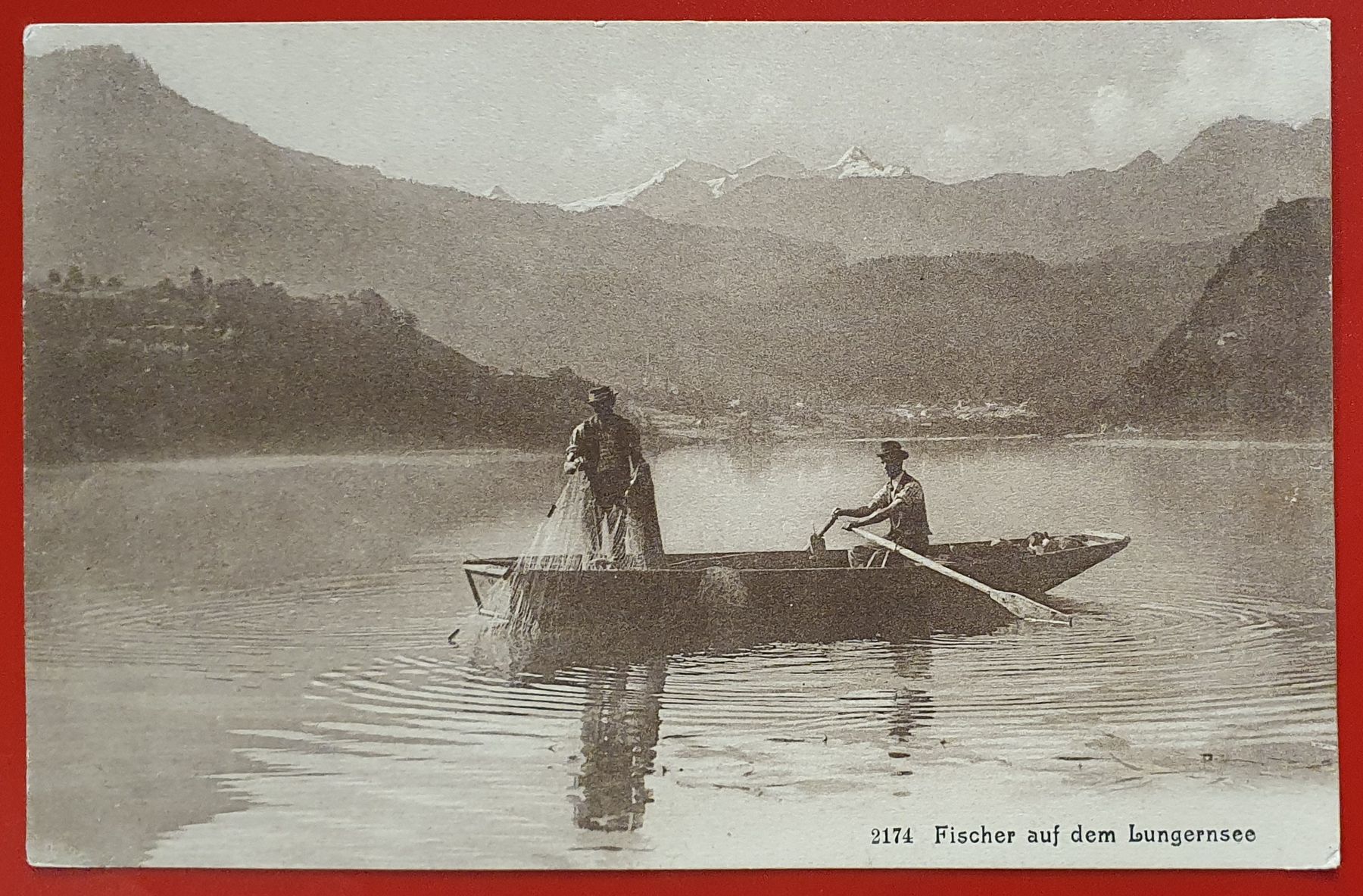 Cartoline postali: Fischer auf dem Lungern – Usato da Kreuzlingen venduto da Rschweiz1