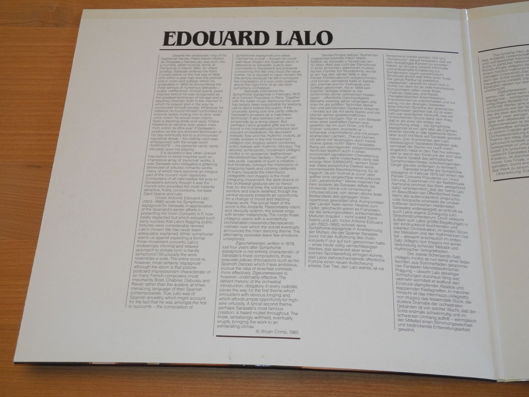Schallplatten: LALO: SYMPHONIE ESPAGNOL - MUTTER / OZAWA - EMI – Neu (gemäss Beschreibung) aus Fahrwangen von Swirl2 1