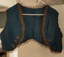 Vintage Weste blau gold, Grösse M Unikat! Verkleidung