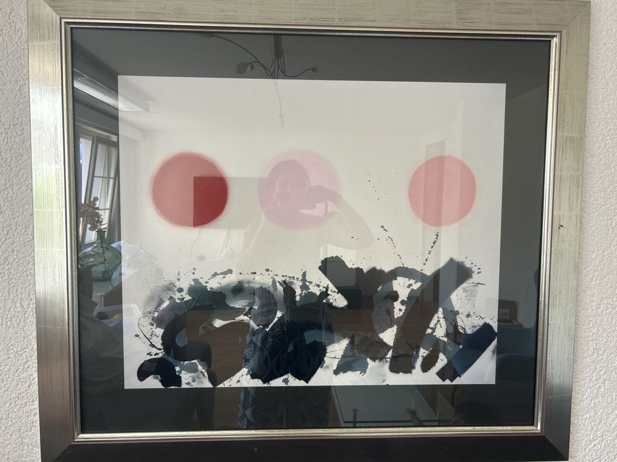 Poster & Bilder: Abstraktes Bild gerahmt – Gebraucht aus Lachen SZ von Nili2021 1