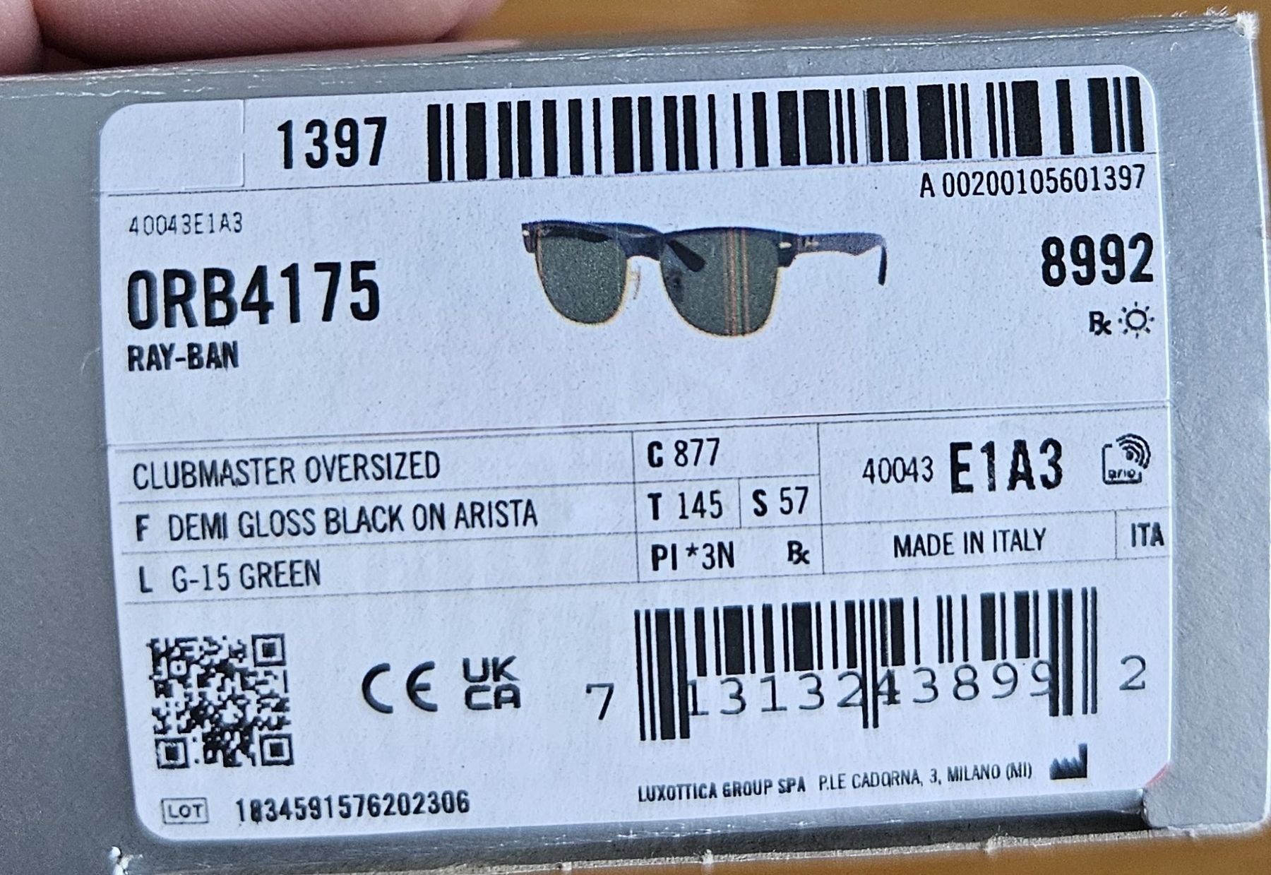Ray-Ban Occhiali & Lenti: Ray-Ban Clubmaster – Nuovo (secondo la descrizione) da camorino venduto da abenzo 4