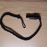 Pfeifenschnur schwarz mit Pfeife