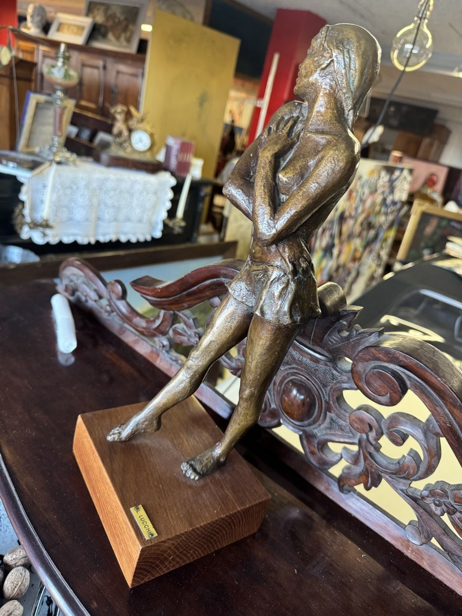 Skulpturen & Statuen: Leonardo Lucchi Skulptur Bronze Original  40 cm  – Gebraucht aus Frasnacht von Kulturpalast 1