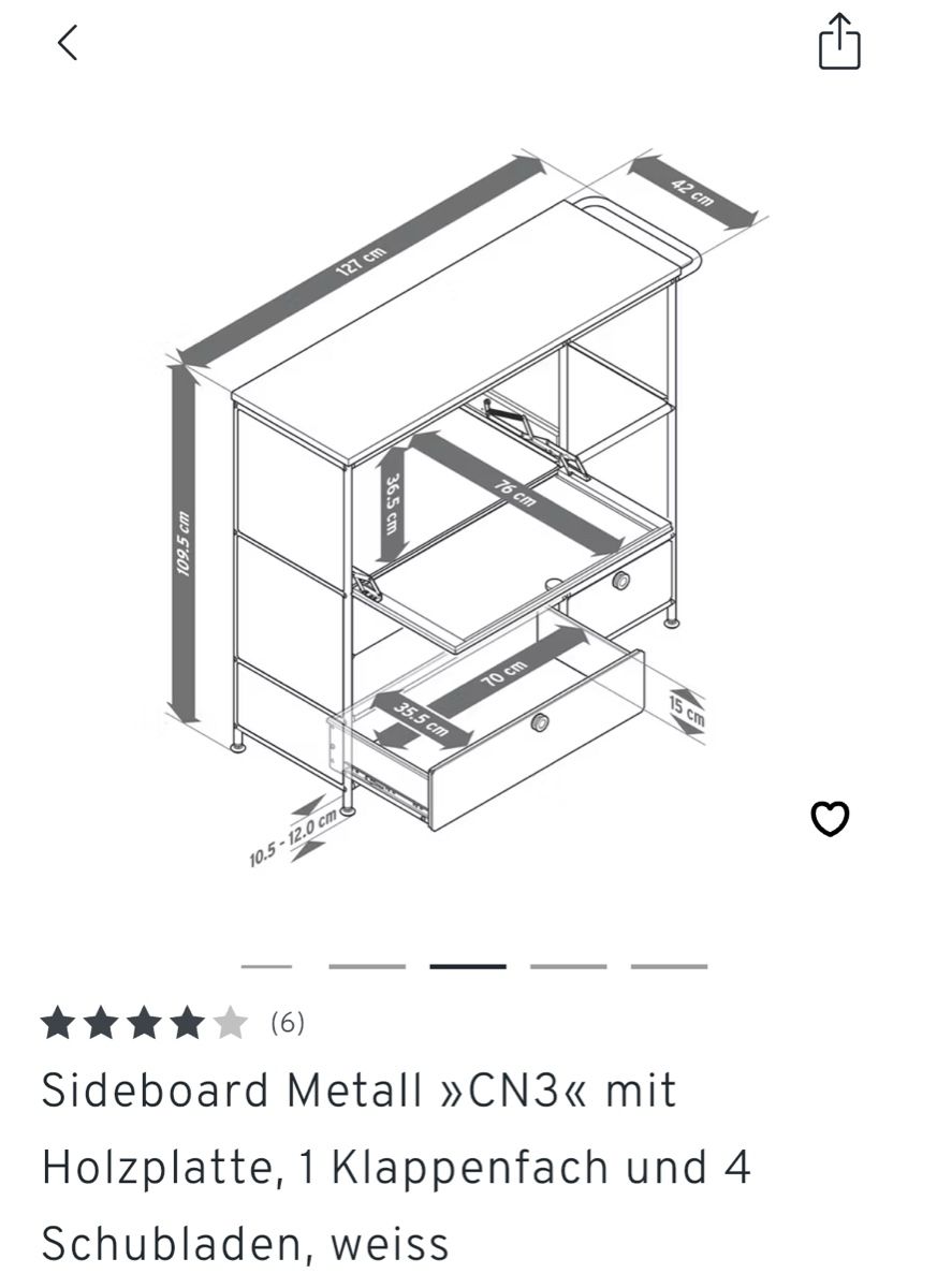 Kommoden: Sideboard Metal CN3 (USM dupe) – Gebraucht aus Sevelen von sar_hmx8 3