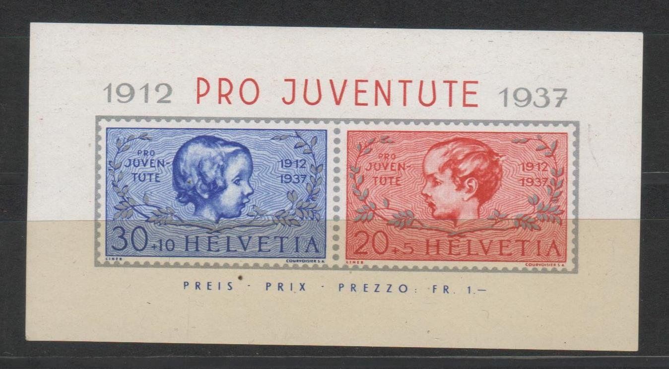Tutti i francobolli: Pro Juventute Block 1937 ** – Nuovo (secondo la descrizione) da Remetschwil venduto da Hofiii
