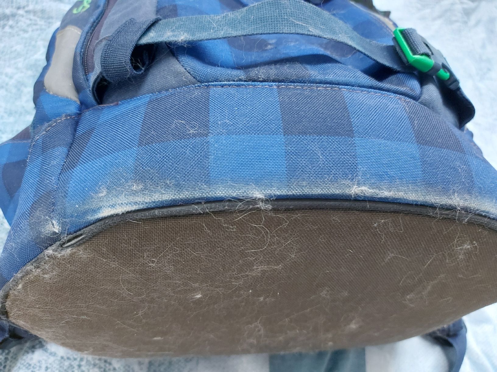 Satch Borse & Zaini: Satch Rucksack blau-dunkelblau kariert, gebraucht – Usato da Möriken AG venduto da zuz_zp7z 3