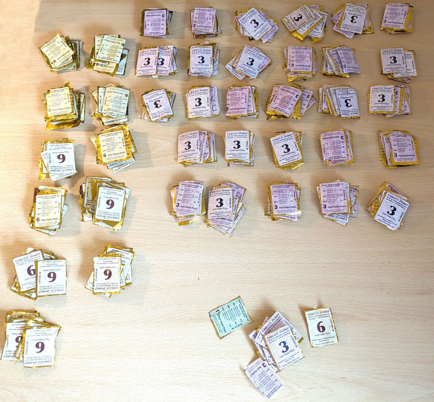 Sammelmarken & -punkte: 1500 Chicco d'Oro Sammelpunkte – Neu (gemäss Beschreibung) aus Arlesheim von Orthikon