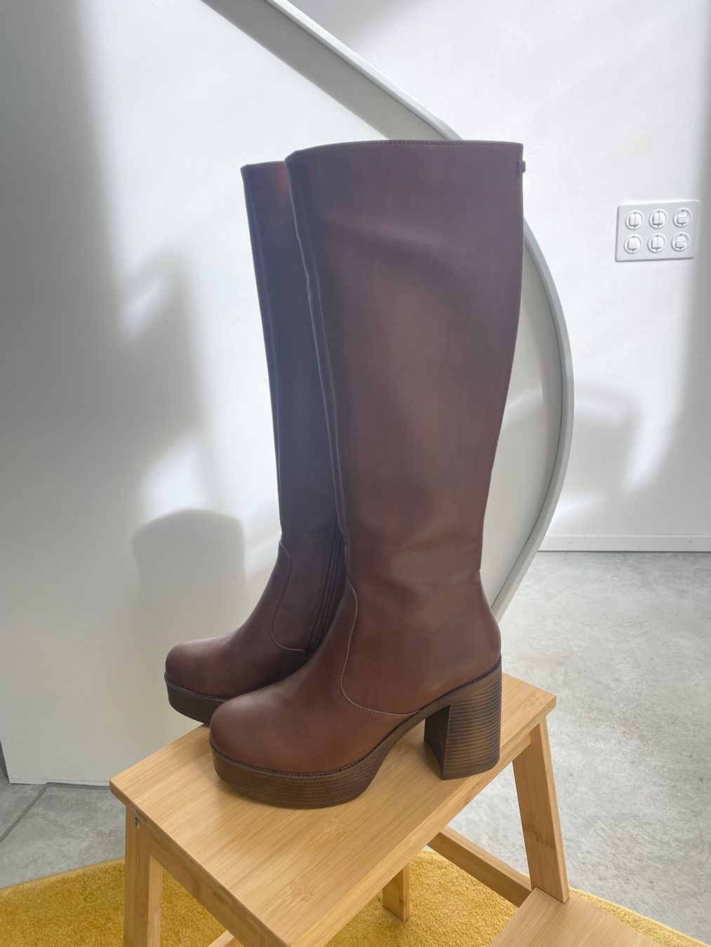 Scarpe da donna: BRAUNE LEDERSTIEFEL – Nuovo (secondo la descrizione) da Zürich venduto da isabel137 1