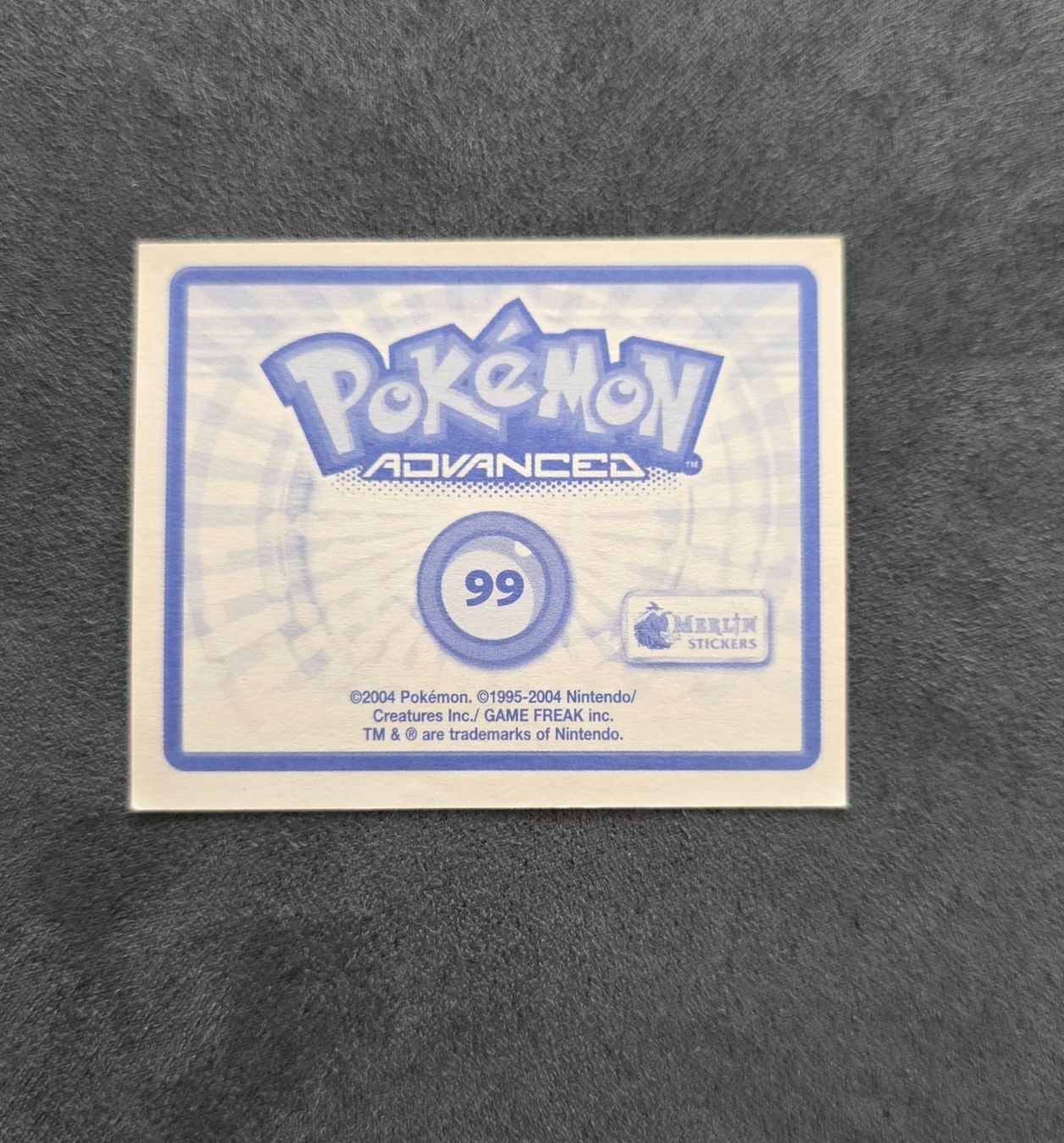 Pokémon Cartes à collectionner: Pokémon Advanced Merlin Sticker Topps selten – Neuf (Voir description) à Roggwil BE par S_Cards 1