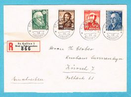 Pro Juventute Chargé Satzbrief 1942 ! Ab Fr.1!