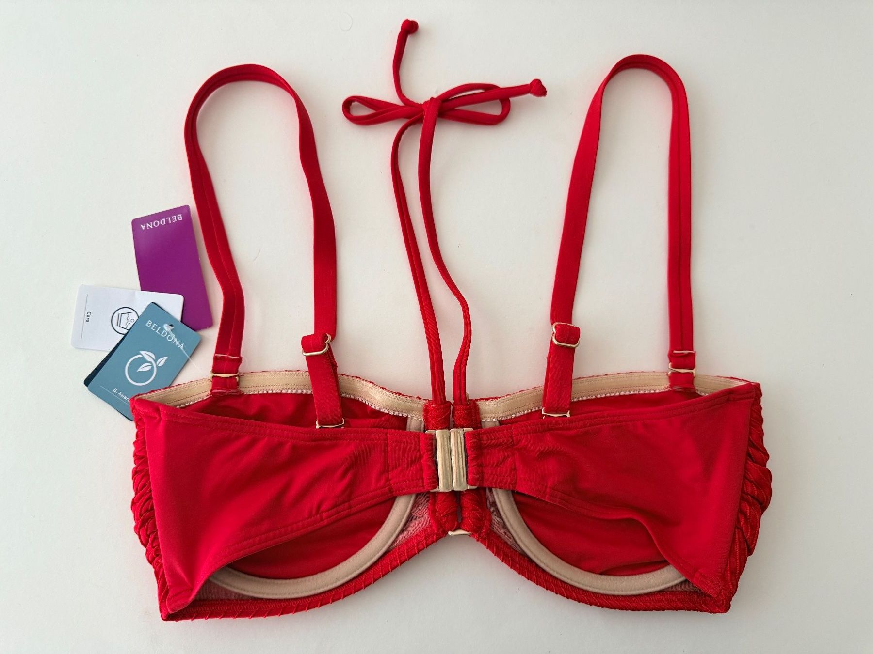 Beldona Costumi da bagno & Bikini: BELDONA, Bikini-Oberteil, Grösse 38E, Farbe Rot – Nuovo e nell'imballaggio originale da Rudolfstetten venduto da gst_g7xl 3