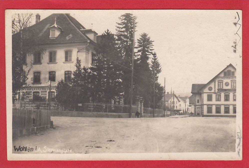 Cartoline postali: WOHLEN STERNENPLATZ 1923 – Usato da Grüningen venduto da Kartenlaube