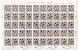 Schweiz PJ 1969 Vollbogen Distelfink J213 Ersttagsstempel